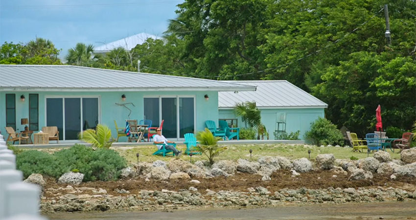 Screenshot showing Andrew Yancy's house from the Apple TV+ show Bad Monkey